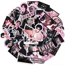 50pcs K-POP Sticker Set, Asymmetrical Shape Self-Adhesive Stickers Themed For DO IT Album Merchandise, S-K-Z Themed Collection DIY Stickers, Suitable For Phone Cases/Tablets/Books Decoration, Essential For K-Drama Fans - Multicolor - View 4