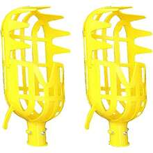 2 Piezas Recolector De Frutas, Color Aleatorio, Sin Varilla, 8.5 x 27 cm, Herramienta De Cosecha para Aguacates, Manzanas Y Otras Frutas - 1 - Ver 1