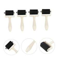 12 Piezas Rodillos de Goma Dura para Grabado Rodillos de Tinta para Impresion y Manualidades Aplicador de Tinta para Tapiz y Pegamento Herramienta de Arte InfantilDurable, Sólido - Multicolor - Ver 8