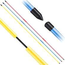 Golf Alignment Sticks Rods Swing Trainer Tools 48 Inch 2 Or 3 Pack, Fits In Golf Bag Tour Stickers Practice Training Aid,36293223 - 乾枯玫瑰色 - 查看 1