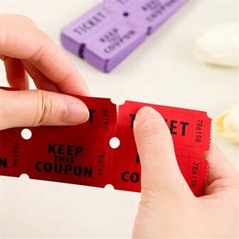 250pcs Raffle Tickets For Events, Lottery Tickets For Celebrations, Game Prize Tickets For Christmas, Halloween, Admission Tickets, Writeable & Printable Colorful Labels, Size 2*2inch (50*50mm)