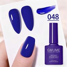 专业沙龙级凝胶指甲油,7.5毫升可卸UV/LED凝胶,高显色度裸色和闪粉色,易于涂抹的指甲胶水,适合在家DIY美甲设计 - 彩色 - 查看 45