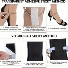 3 Pairs Women's Shoelaces, Suitable For Loose Shoes And High Heels, Adjustable Rhinestone Shoelaces Compatible With High Heels And Sandals, Available In Black, White And Champagne