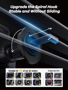 REMAX Giá đỡ điện thoại trên ô tô sạc nhanh 15W với đèn RGB bắt mắt, kẹp tự động xoay 90°, phụ kiện ô tô đa năng, cần thiết cho du lịch, tương thích với sạc Type-C của Apple/Android. - F18 - Xem 12