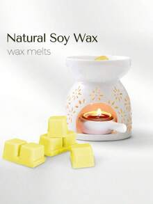 1件装香薰蜡烛套装，香氛蜡烛块，冰淇淋香氛蜡烛，（3盎司）什锦香氛蜡烛块/蜡烛片 - 玫瑰、香草、咖啡、栀子花、薰衣草、檀香、柠檬、苹果肉桂，香氛蜡，天然蜡块，大豆蜡块，家用香薰蜡烛，精油炉香氛蜡烛块，女士香薰礼盒 - 彩色 - 查看 2