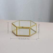 Modern Minimalist Desktop Decor Cosmetic Storage Box, Jewelry Box - Clear - View 11