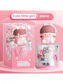 1 件宇航员自动卷笔刀，卡通手摇卷笔刀学校用品