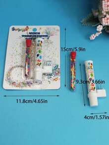 1/2 Pcs Music Candle, Surprise Music, Fireworks, Candle And Singing Spray Props, Create Christmas Party Atmosphere (Music Candle Not Included) - Multicolor - View 4