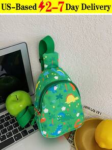 1pc Mini Cute Cartoon Dinosaur Nylon Zipper Closure Cute Chest Bag Crossbody Bag Coin Purse,Kids Dinosaur Print Waist Bag,Fashionable Kids Pouch, Mini Chest Bag, Multi-Purpose Storage Bag, Party Gift Coin Bag, Outdoor Sports Bag- Mini Adjustable Fanny Pack With Cute Cartoon Dino Pattern, Unisex Child Belt Bag For Travel, Outdoor Activities, And Daily Adventures, Lightweight & Durable With Secure Zipper, Holds Phone, Keys, And Small Essentials In Black, Blue, Pink, Green, And Yellow[US Local Warehouse]The Best Gift Choice, Birthday Gift, Christmas Gift - Nhiều màu - Xem 15