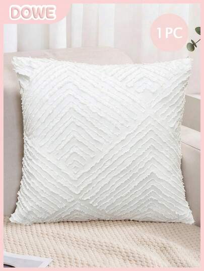 1pc 3D Floral Pattern Pillowcase (Pillow Insert Not Included), Lightweight Breathable Soft And Comfortable, Suitable For Men/Women Dorm, School, Bedroom, Living Room Sofa Decor