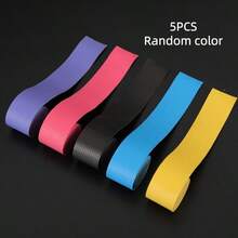 5 piezas Bandas de sudor para raqueta de tenis, Cintas de agarre para bádminton, Envolturas antideslizantes para caña de pescar, Bandas de envolver para mangos de equipos deportivos, Cintas de manillar absorbentes de sudor, Multifuncional y duradero - Multicolor - Ver 8