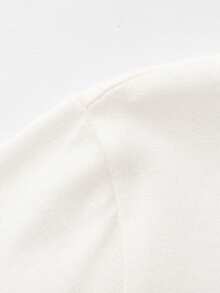 Balabala Soft Long Sleeve T-Shirt, Suitable For Girls, Boys & Unisex, Essential For Spring & Autumn - Original White - View 7