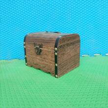 1pc Vintage Wooden Box, Coin Storage Jar, Gift Box, Suitable For Housewarming, Birthday, Christmas, Graduation Parties And Events, Can Be Used For Party Storage, Decor, Or Best Friend/Boyfriend Gifts, Valentine's Gifts - Black - View 8