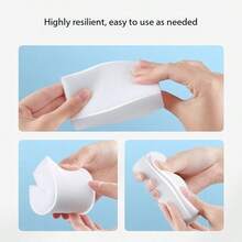 Nano Sponge Abrasive Scrub Cleaning Sponge, Durable Dish Washing Cup Cleaning White Foam Sponge - White - View 4