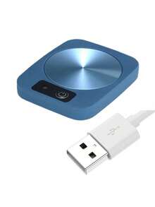 自动温控杯垫，电热咖啡杯垫，适用于办公桌，情侣、男女皆宜的酷炫情人节礼物，办公桌配件，简约加热器，光滑表面，智能咖啡保温器，情侣礼物，咖啡爱好者的理想之选。