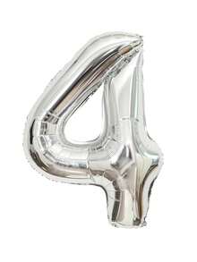 40 Inch Silver Number Balloons, Birthday Party Decorations, Large Foil Number Balloons For Wedding Anniversary Celebration, Holiday Party Decorations - Silver - View 17
