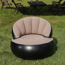 Foldable Inflatable Single-Person Sofa, Space-Saving, Convenient To Use, Ideal Companion For Family Outdoor Activities, Also An Excellent Gift Choice! - Multicolor - View 4