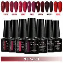 MEET ACROSS Bộ 7 lọ sơn gel móng tay HEMA TPO FREE 7ml, bán vĩnh cửu, dễ tẩy, sơn gel UV lâu trôi, tự làm móng nghệ thuật, bộ dụng cụ làm móng, sơn gel, dụng cụ làm móng tại nhà và salon. - Nhiều màu - Xem 20