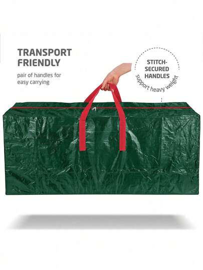 1pc Large Capacity Christmas Tree Storage Bag, Made Of PE Material, Suitable For 7/9 Ft Christmas Trees. This Waterproof And Dustproof Woven Moving Bag Is An Ideal Choice For Moving, Daily Home Storage, Dorm Organization, And Outdoor Storage. Also A Great Christmas And New Year Gift.
