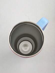 1 pièce, grande capacité de 1200 ml, tasse de voiture ornée de cristaux, flasque isolée dégradé scintillant avec paille, tasse isolée antidérapante, cadeau mode multicolore pour femmes. - Multicolore - Voir 7