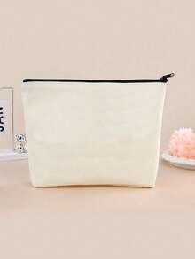 10/5/1pc Canvas Tote Bag, Women Shoulder Bag For Decoration And DIY Craft, Convenient Travel Storage Bag, Solid Color Large Capacity Travel Bag, Suitable For Students, Back To School And Teachers