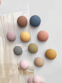 10 Stück süße Kawaii Kühlschrankmagnete - Pastellfarben & neutrale Töne Aufkleber (Rosa, Beige, Blau, Grün, Braun, Grau, Rot, Weiß) - Kunststoff Whiteboard Magnete, geeignet für Notizen, Fotos, Kühlschrank, Pinnwand und Haustiermarken, ideales Geschenk - Verschiedenfarbig - Übersicht 3