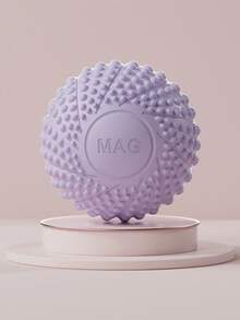 2个7厘米TPE材质健身按摩球，肌肉放松硬质颈椎经络按摩球，适用于手部、足部、背部磁疗瑜伽球 - 淺粉色 - 查看 5