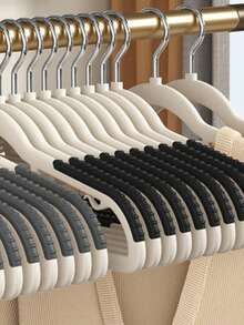 1个/10个/20个/30个装家用衣架，短颈防滑隐形衣架，家居收纳必备 - 彩色 - 查看 13