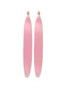 2pcs Bone Gradient Straight Crochet Hair Synthetic Braiding Hair Bulk 28inch Pre Stretched Braiding Hair Extensions Crochet Box Braids Hair - Multicolor - View 33