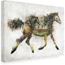 Fine Art Canvas Wall Art - Barrett Biggers 'Wild Horses' Wall Art For Living Room, Bedroom, Or Office Décor - 預設 - 查看 6