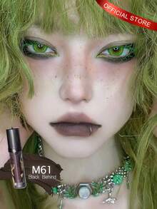 GIRLCULT Four Great Inventions Series Love Whisper Matte Lip Gloss #M61 Black Behind | Innovative Matte-To-Shimmer Formula | Silky Velvet Texture | Lightweight Matte Lip Gloss | Long-Lasting Color Payoff, With Complimentary Gift - #M61 Black Behind - 查看 1