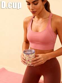 1pc 350ml Pink Floral Pattern Insulated Tumbler, Thermal Mug, Coffee Cup, Cup, Travel Mug, Vacuum Bottle, Flat Bottom Cup, Tea Cup, Water Bottle, Holiday Gift, Birthday Gift, Graduation, Back To School, Valentine's Day, Mother's Day And Other Holiday Gifts - Multicolor - View 4