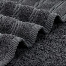 Toallas de baño extragrandes de 100% algodon hilado en anillo 500 g m² ligeras y altamente absorbentes ideales para uso diario gris - Gris - Ver 6