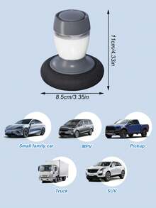 五合一汽车打蜡抛光工具套装 - 多功能涂抹器，适用于汽车漆面、玻璃、塑料内饰、划痕修复和涂层，不含蜡或液体，便携式汽车美容套装，汽车打蜡机，抛光打蜡工具 - 均碼 - 查看 10