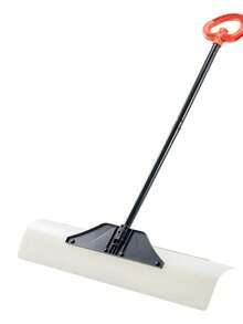 Snow Pusher Shovel, 36 In Outdoor Snowplow Shovel With Ergonomic Grip, HDPE Plastic Blade, Winter Shovels With Segmented Handle, Metal Edged Strip, Portable Snow Removal Tool For Driveway Garden - Black - View 8