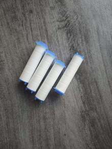 Vòi sen cầm tay áp lực cao Turbo với 5 lõi lọc, vòi sen tiết kiệm nước, phụ kiện phòng tắm. - Màu xanh lam - Xem 2