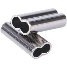 Mangas DE Enjuague DE Cobre Lnea DE Pesca PRIBA Manga DE COMBRA Conector DE Tubo DE COBERA PCS Doble Barril Enjuague Flena DE Pesca Lder DE Alambre Fishing Leader Cabina DE Alambre DE - 1,8 mm x 10 mm + 1,8 mm x 10 mm - Ver 2