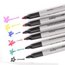 多色永久性马克笔，黑色细头永久性马克笔，马克笔套装，速干防褪色细头马克笔，适用于木材、塑料、纸张、金属等多种材质，可用于绘画、着色和海报制作 - 記號筆 - 查看 19