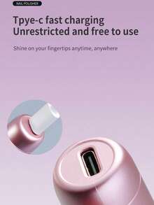 专业低噪音无线便携式电动指甲锉套装，指甲磨甲器配备多个磨头，可用于去除、打磨、修剪和抛光指甲，可充电无绳指甲钻，速度可调，小巧轻便，方便旅行度假携带，300mAh电池 - 彩色 - 查看 9