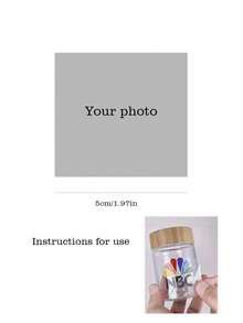 Customized Glass Cup, Personalized Glass Cup With Full-Print Pattern, Customized Water Cup, Bridesmaid Cup, Iced Coffee Cup, Personalized Gift, Proposal Gift Box, Birthday Gift, Bride Gift, Easy To Clean, Exquisite, High-Quality Customization, Personalized, Unique Ideal Gift For Her, Boyfriend, Girlfriend, Dad, Mom, Family, Friends, Son, Daughter, Students, Office Workers (DIY Assembly, Very Fun~)