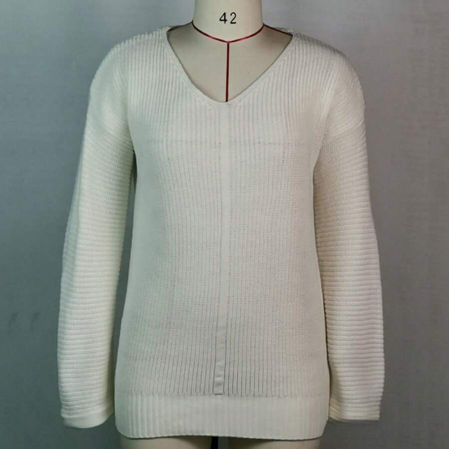 Women Sports Sweater Dresses - 白色 - 查看 1