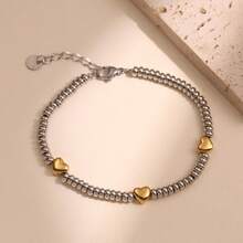 1 件优雅不锈钢手链，适合女士日常及商务佩戴 - 星星 - 查看 10