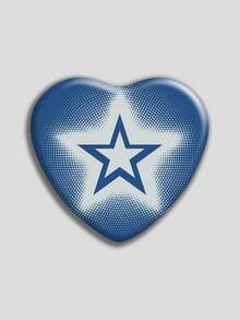 Huy hiệu hình trái tim, Huy hiệu/Trâm cài áo thời trang cổ điển, Thiết kế phẳng 2D, Phụ kiện kim loại chất lượng cao, Thích hợp để trang trí quần áo, mũ, ba lô, Quà tặng vui nhộn cho bạn bè, bạn học, đồng nghiệp và thành viên gia đình - Nhiều màu - Xem 11