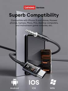 Lenovo 联想 YF37 有线入耳式耳机，3.5mm 和 Type-C 接口，Hi-Fi 音质，环绕立体声，适用于音乐、游戏，配备降噪麦克风，佩戴舒适，便捷的线控，兼容智能手机和平板电脑。 - 紫色 - 查看 11