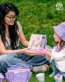 ROBUD Kids Gardening Set – A Complete Children's Gardening Tool Set Including An Apron, Hat, Watering Can, And Plant Journal, Perfect For Outdoor Learning Toys And Gifts For Children Aged 3 And Up - Purple - View 12