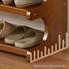 6 Tiers Wooden Shoe Rack Storage Shelf Unit Cabinet Organiser Footwear Stand UK - Chocolate Brown - View 7
