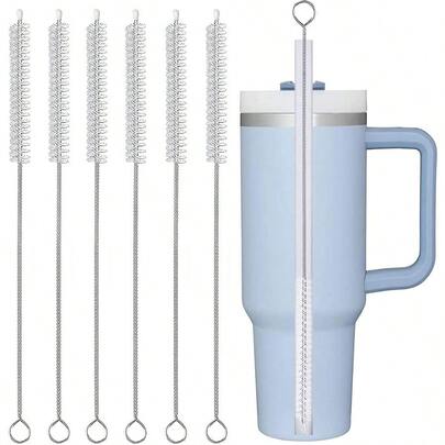 Straw Cleaner Brush Extend Extra Wide Diam Pipe Cleaners, Extra Long Straw Brush For Sippy Cup, Water Bottle And Tubes