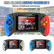 3.5" Portable Retro Handheld Game Console - Built-In 620+ Classic Games, Wired Controller, TV Connection, Rechargeable, Perfect Gift For Men & Women For Travel/Birthday/Holiday - 彩色 - 查看 1