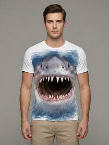 Men T-Shirts - 白色 - 查看 4