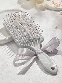 Customized Comb, Personalized Hair Comb For Valentine's Day, Customized Smooth Hair Comb, Air Cushion Comb, Massage Comb, Can Customize Name And Personalized Text, Bridesmaid Gift, Girl's Birthday Gift, Ladies Air Cushion Comb, Nude Pink, Anniversary Gift, Valentine's Day Gift, Birthday Gift, Wedding Gift - Multicolor - View 3